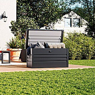 Hoggar Garten-Aufbewahrungsbox Sveg (L x B x H: 120 x 61 x 62 cm, Anthrazitgrau)