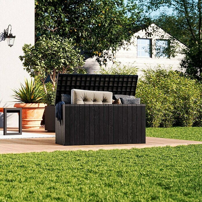 Jelenia Plast Gartenbox Olaf (L x B x H: 117 x 45 x 55 cm, Anthrazit) | BAUHAUS