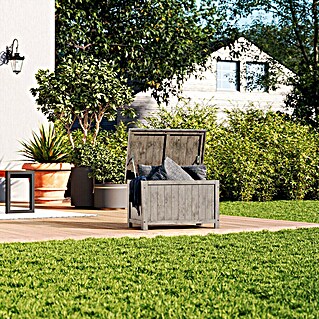 Butenkist Gartenbox Henriette (L x B x H: 75 x 45 x 45 cm, Holz, Warm Grey)