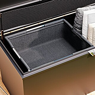 Sunfun Lumar Korb für Kissenbox (L x B x H: 66,5 x 54,5 x 25 cm, Night-Grey)