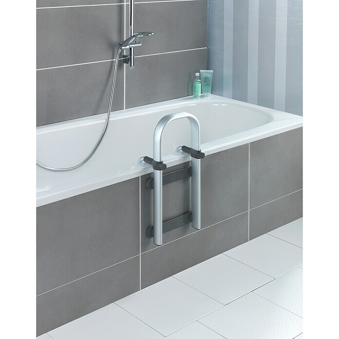 Wenko Secura Premium Postolje s rukohvatom za pomoć pri ulasku u kadu  (17,5 x 25,5 x 51 cm, Opteretivost: 150 kg) | BAUHAUS