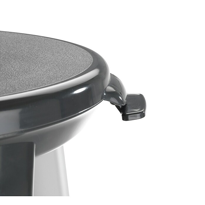 Wenko Secura Premium Kopalniški stol  (Nastavitev višine: 43 cm - 52,5 cm, Nosilnost: 130 kg, Antracit) | 3717 - Sicherheitsprogramm | DADD - Accessoires | DAD - Badausstattung | DA - Badausstattung/Bäderwelt | D - Sanitär | BAUHAUS