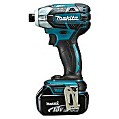 Makita Atornillador de impacto de batería (18 V, 2 baterías, 5 Ah, Número de revoluciones de marcha en vacío: 0 r.p.m. - 2.700 r.p.m., Momento de torsión máx. duro: 40 Nm)