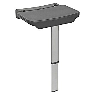 Wenko Secura Premium Zložljivi stol (Do x Š x V: 30 x 37 x 37 cm, Nosilnost: 120 kg, Antracit)
