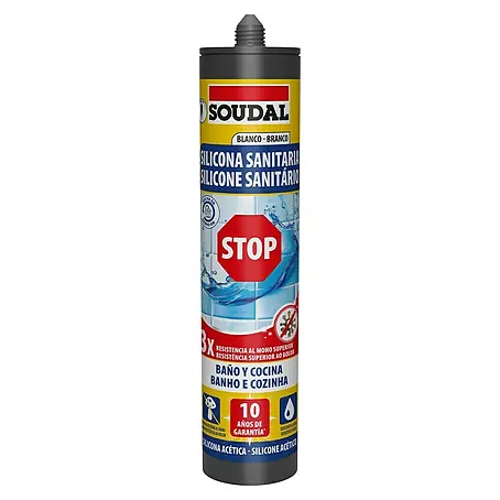 Soudal  Silicona Sanitaria Stop