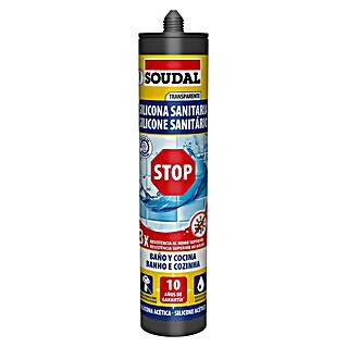 Soudal Silicona Sanitaria Stop (Transparente, 290 ml)