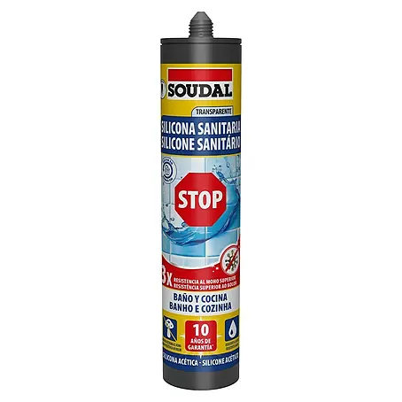 Soudal  Silicona Sanitaria Stop