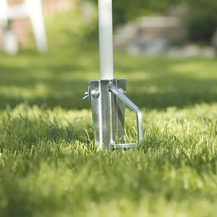Videx Rasendorn B - Für Rohrdurchmesser: 25 mm - 35 mm - Erdspieß für Fahnenmasten aus Metall, sicher im Rasen verankert. Ideal für Gartenpartys und Veranstaltungen.