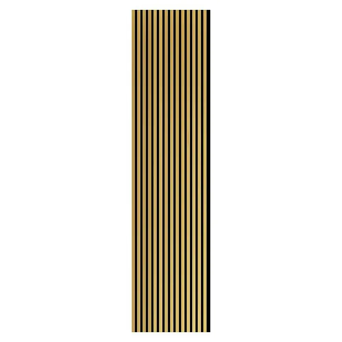 FN Neuhofer Akustikpaneel Aluminium Eloxiert - Gold, L x B x S: 2.400 x 565 x 19 mm - Akustikpaneel aus Holzlatten. Schalldämmendes Paneel aus Holz für Wand- und Deckengestaltung mit attraktiver Optik und verbesserter Akustik.