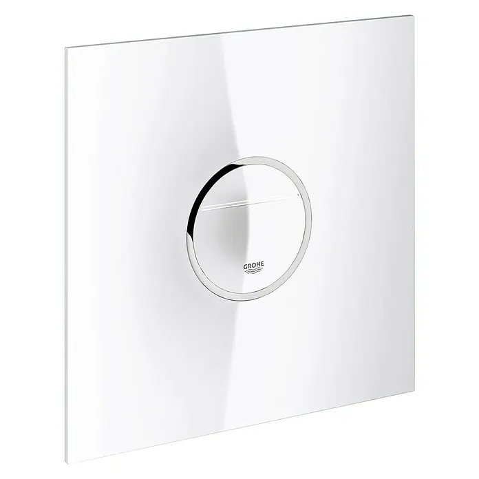 Grohe Betätigungsplatte Veris Light - Weiß, Spül-Stopp-System - Die Grohe Arena Cosmopolitan Betätigungsplatte in glänzendem Chrom ist ein stilvolles Detail für jedes moderne Badezimmer.