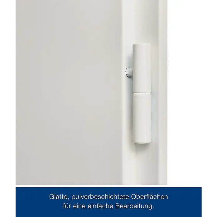 Hörmann ZK-Element - 75 x 212,5 cm, DIN Anschlag: Rechts, Verkehrsweiß - Weiße, glatte, pulverbeschichtete Platte mit weißem Scharnier.