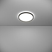 Eglo LED stropna svjetiljka  (13,9 W, Ø x V: 30 x 3 cm, Crna, Topla bijela) | BAUHAUS