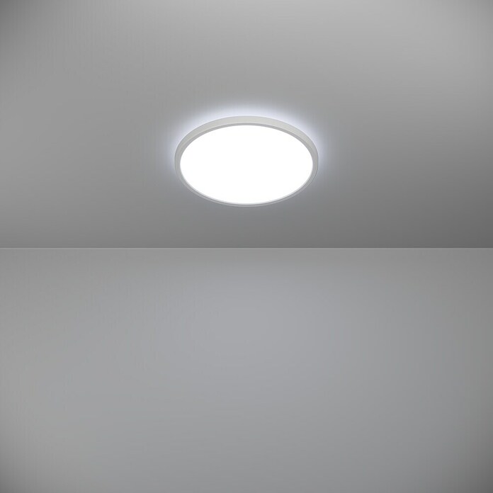 Eglo LED stropna svjetiljka  (13,9 W, Ø x V: 30 x 3 cm, Bijela, Topla bijela) | BAUHAUS