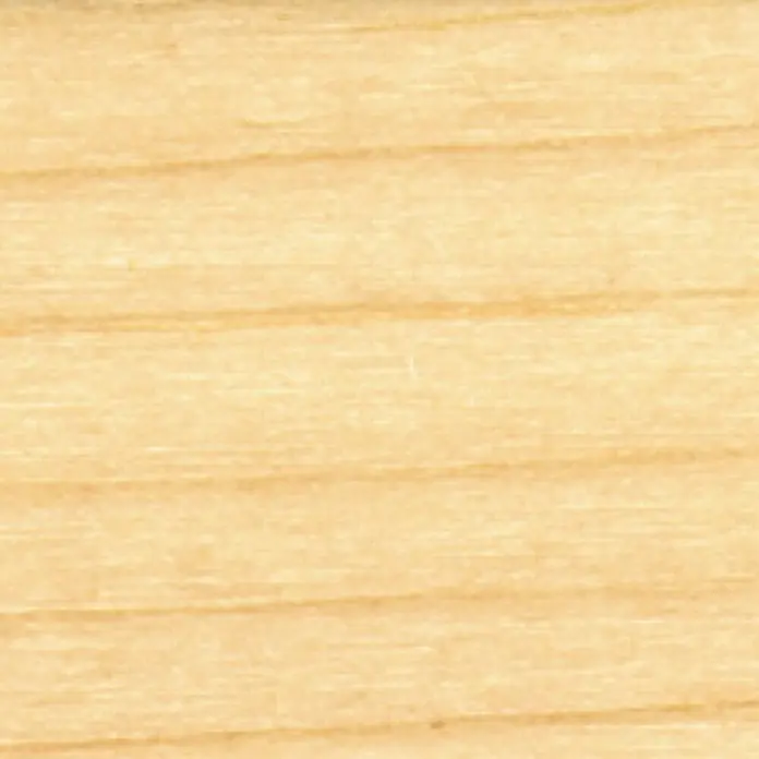 Clou Aqua Lacklasur Combi-Clou L17 - Farblos, 375 ml, Seidenmatt - Detailaufnahme von hellem Holz mit feiner Maserung, ideal für Möbel oder Bodenbeläge. Natürliche Optik für ein warmes Ambiente.