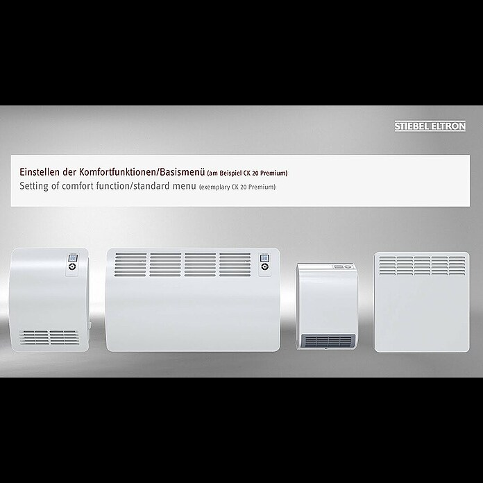 Stiebel Eltron Calefactor de aire CK 20 Trend LCD (2.000 W, Superficie calefactable: 25 m²) | BAUHAUS