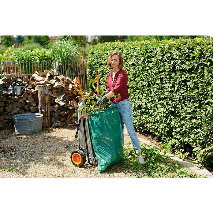 Worx Carretilla de obra Aerocart multifunción 8 en 1 (75 l, Acero, Capacidad de carga: 136 kg) | BAUHAUS