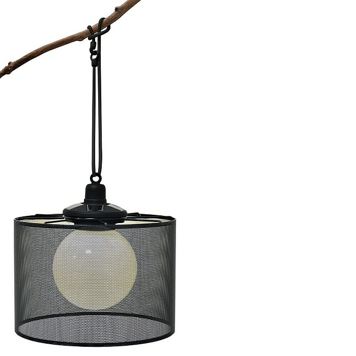 BAUHAUS Solarna viseča svetilka Basket  (Do x Š x V: 30 x 30 x 70 cm, Črna, IP44) | 3020 - Deckenleuchteschirme u Zubehör | CACB - Deckenleuchten | CAC - Indoorleuchten | CA - Beleuchtung | C - Elektro | BAUHAUS