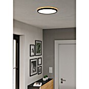 Eglo LED stropna svjetiljka  (13,9 W, Ø x V: 30 x 3 cm, Crna, Topla bijela) | BAUHAUS