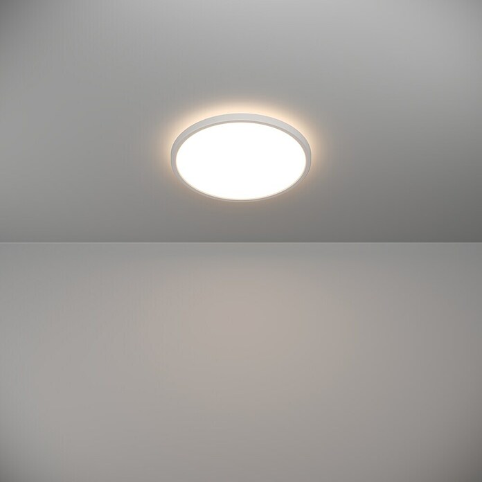 Eglo LED stropna svjetiljka  (13,9 W, Ø x V: 30 x 3 cm, Bijela, Topla bijela) | BAUHAUS