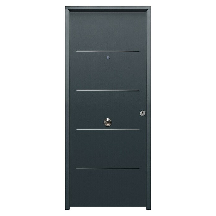 THT Puerta de entrada exterior Saga 100 (Izquierda, 90 x 210 cm, Antracita) | BAUHAUS