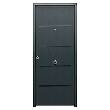 THT Puerta de entrada exterior Saga 100 (Derecha, Antracita)