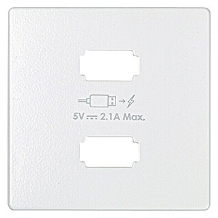 Simon 82 Tapa para toma USB (Blanco, Aluminio, En pared)