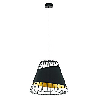 Eglo Pendelleuchte Austell (Leistung je Leuchtmittel: 60 W, Schwarz/Gold, Anzahl Leuchtmittel: 1 Stk., Durchmesser: 430 mm)