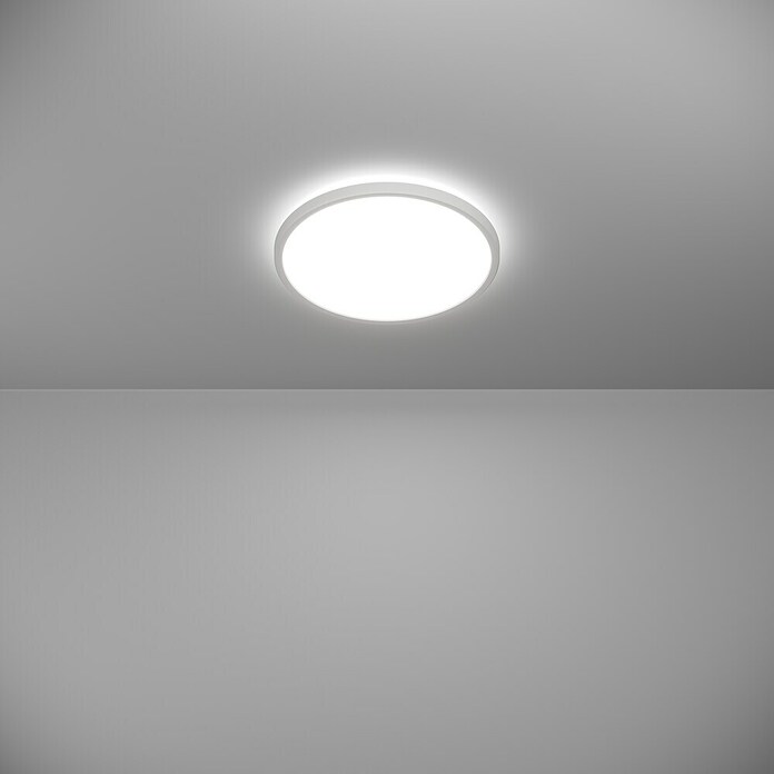 Eglo LED stropna svjetiljka  (13,9 W, Ø x V: 30 x 3 cm, Bijela, Topla bijela) | BAUHAUS