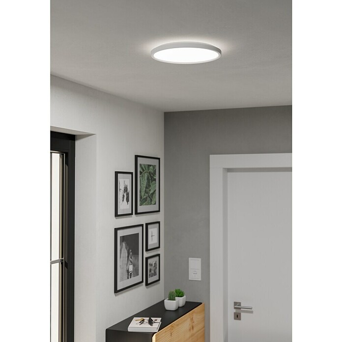 Eglo LED stropna svjetiljka  (13,9 W, Ø x V: 30 x 3 cm, Bijela, Topla bijela) | BAUHAUS