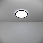 Eglo LED stropna svjetiljka  (13,9 W, Ø x V: 30 x 3 cm, Crna, Topla bijela) | BAUHAUS