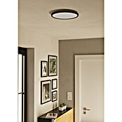 Eglo LED stropna svjetiljka  (13,9 W, Ø x V: 30 x 3 cm, Crna, Topla bijela) | BAUHAUS