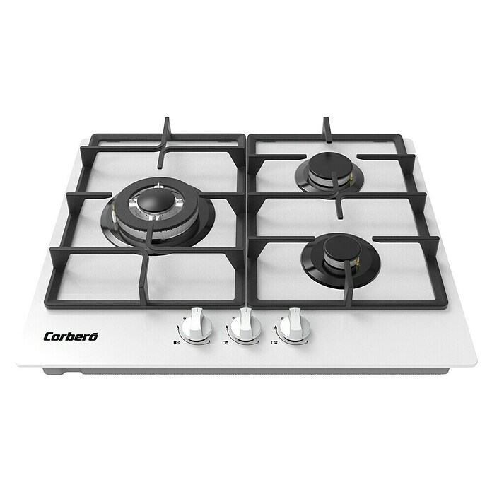 Corberó Placa de gas CPCGM3F3122W (L x An: 51 x 60 cm, Número de quemadores de gas: 3 ud.) | BAUHAUS