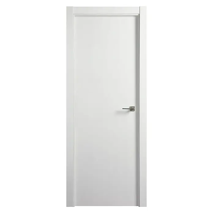 Solid Elements Puerta interior Essen - 72,5 x 203 cm, Izquierda, Blanco, Maciza - Una puerta interior blanca moderna con un diseño elegante y minimalista que complementa a la perfección los espacios habitables contemporáneos, añadiendo un toque de elegancia.