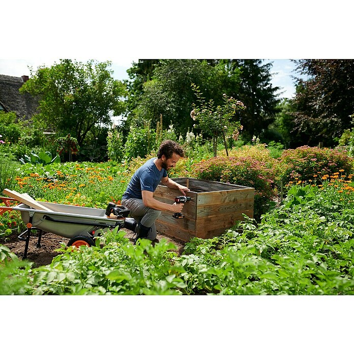 Worx Carretilla de obra Aerocart multifunción 8 en 1 (75 l, Acero, Capacidad de carga: 136 kg) | BAUHAUS
