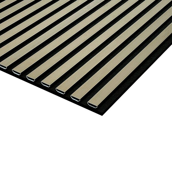 FN Neuhofer Akustični panel Aluminium Eloxiert  (Inox, Do x Š x De: 2.400 x 565 x 19 mm) | 5048 - Akustikpaneele | GCDB - Paneele | GCD - Wand Boden Decke Leisten | GC - Wand Boden Decke Leisten | G - Holz/Bauelem | BAUHAUS