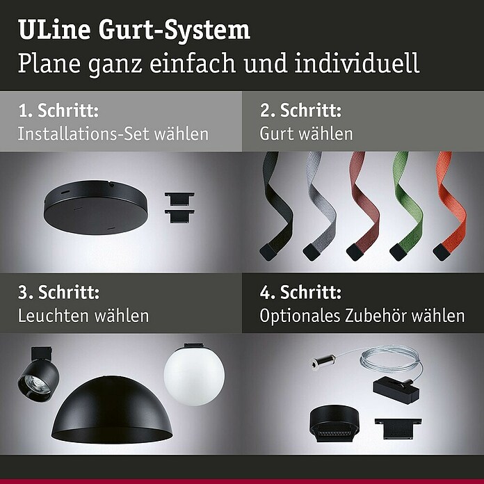 Paulmann ULine Gurtsystem (Länge: 10 m, Grün) | BAUHAUS