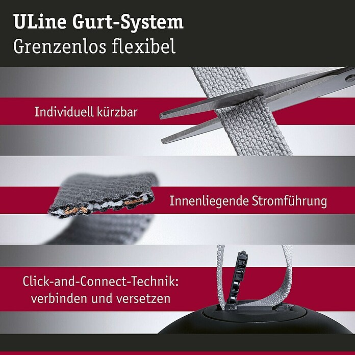 Paulmann ULine Gurtsystem (Länge: 10 m, Grün) | BAUHAUS