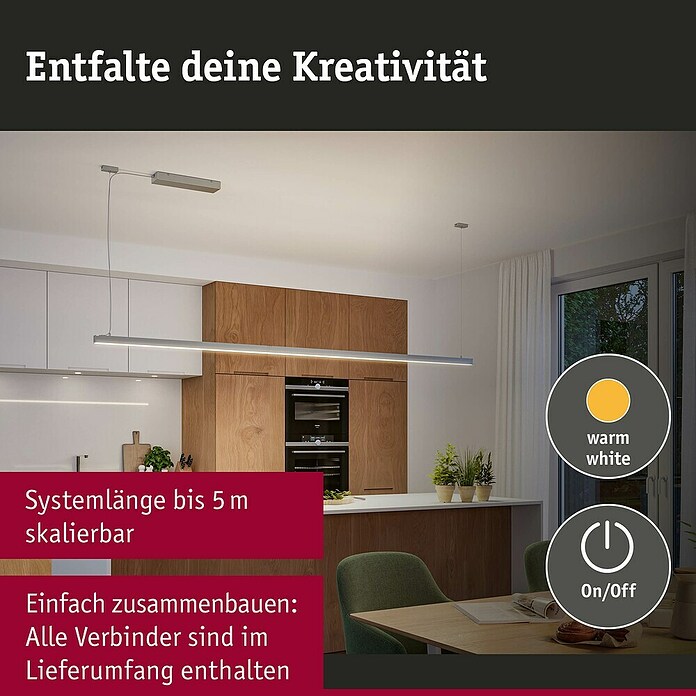 Paulmann Linion Stromeinspeisung Power Box (L x B x H: 10 x 36,5 x 4 cm, Chrom matt, Nicht Dimmbar, 120 W) | BAUHAUS
