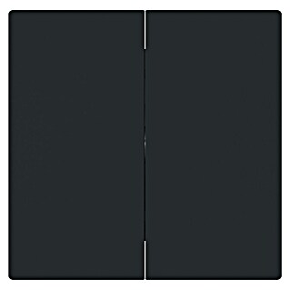 Busch-Jaeger Art Linear Serienschalterwippe 1785-45M (Schwarz matt, Kunststoff, Unterputzmontage)