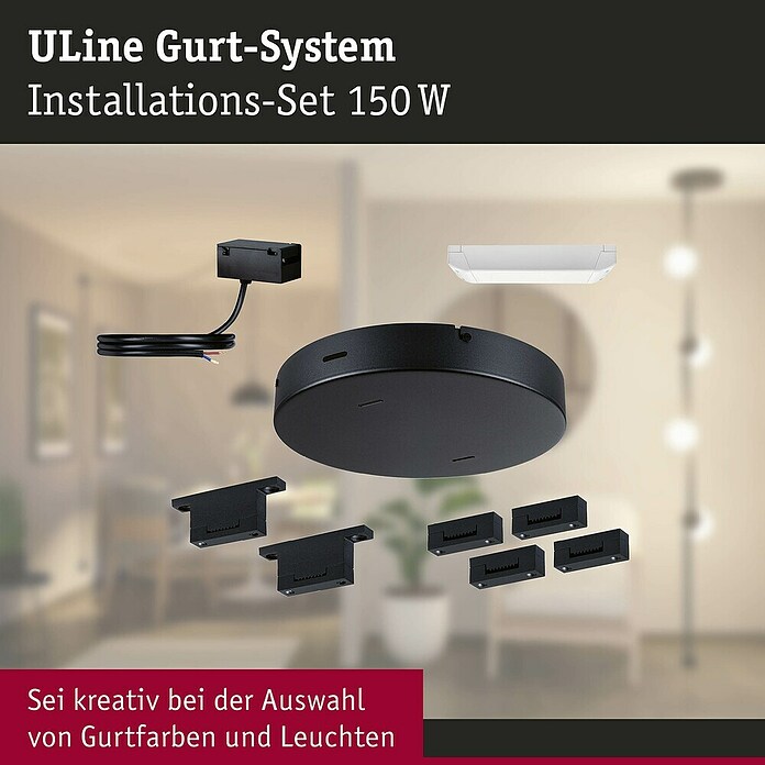 Paulmann ULine Installations-Set (150 VA, Schwarz) | BAUHAUS
