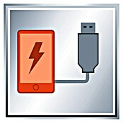 Einhell Power X-Change Adaptador de batería USB (2 conexiones USB, Específico para: Baterías Einhell Power X-Change)