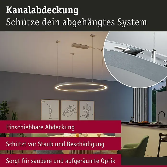 Paulmann Linion Abdeckung Kurve - L x B x H: 3,6 x 78,6 x 0,1 cm, Weiß - Kanalabdeckung für abgehängte Systeme: Schützt vor Staub und Beschädigung, sorgt für eine saubere Optik und ist einfach einzuschieben.