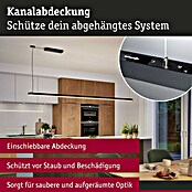 Paulmann Linion Abdeckung Gerade (L x B x H: 3,6 x 100 x 0,1 cm, Schwarz matt) | BAUHAUS