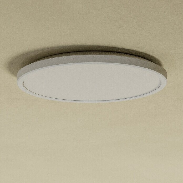 Eglo LED stropna svjetiljka  (13,9 W, Ø x V: 30 x 3 cm, Bijela, Topla bijela) | BAUHAUS