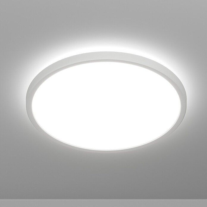 Eglo LED stropna svjetiljka  (13,9 W, Ø x V: 30 x 3 cm, Bijela, Topla bijela) | BAUHAUS