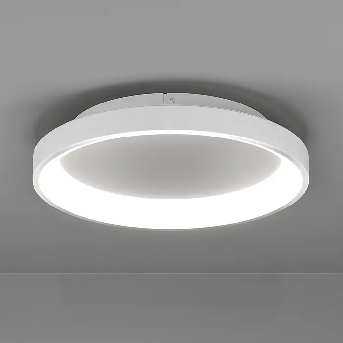 Eglo LED-Deckenleuchte Loretello - 12 W, Weiß, Warmweiß, Durchmesser: 35 cm - Moderne Deckenleuchte mit ringförmigem Design. Die LED-Lampe spendet ein angenehmes, diffuses Licht und sorgt für eine stilvolle Beleuchtung im Raum.