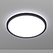 Eglo LED stropna svjetiljka  (13,9 W, Ø x V: 30 x 3 cm, Crna, Topla bijela) | BAUHAUS