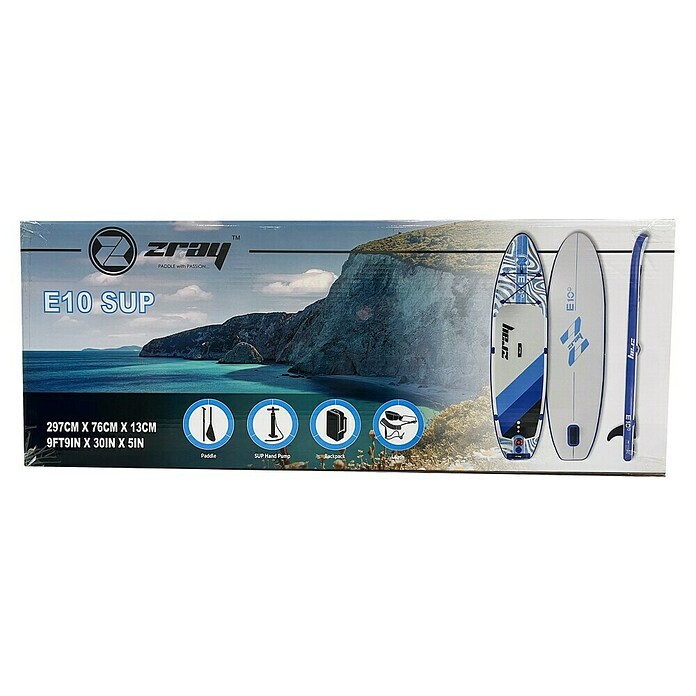 SUP-Board-Set ZRay E10 (L x B x H: 297 x 76 x 13 cm, Nutzlast: 110 kg, Aufblasbar) | BAUHAUS