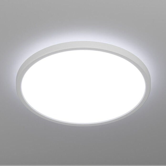 Eglo LED stropna svjetiljka  (13,9 W, Ø x V: 30 x 3 cm, Bijela, Topla bijela) | BAUHAUS