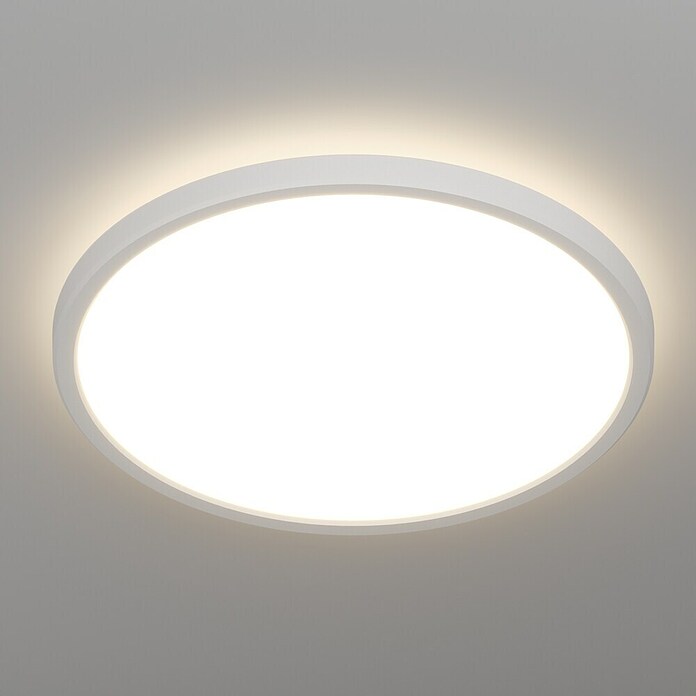 Eglo LED stropna svjetiljka  (13,9 W, Ø x V: 30 x 3 cm, Bijela, Topla bijela) | BAUHAUS